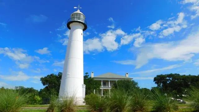 The Biloxi Lighthouse, Mississippi.