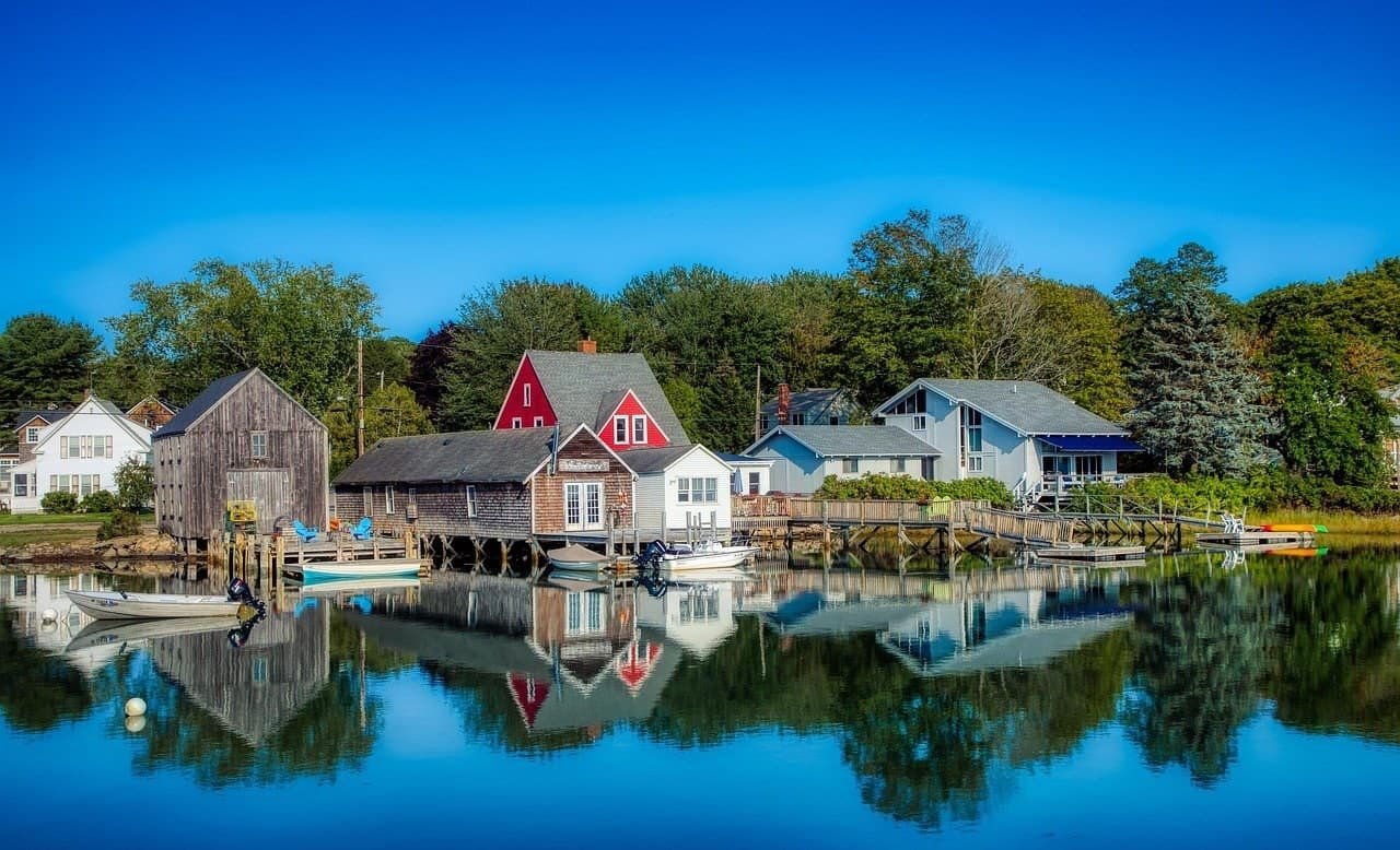 A New England harbor